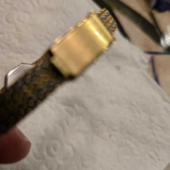 Jules Jurgensen Vintage Tri-colored Goldtone Women's Watch New Battery - Picture 6 of 6